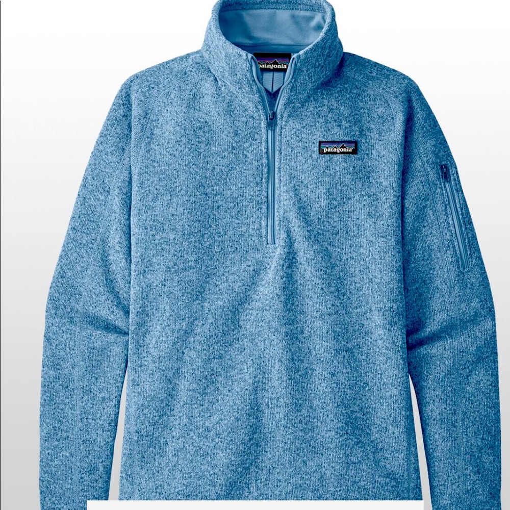 Blue Patagonia Fleece Half Zip Sweatshirt